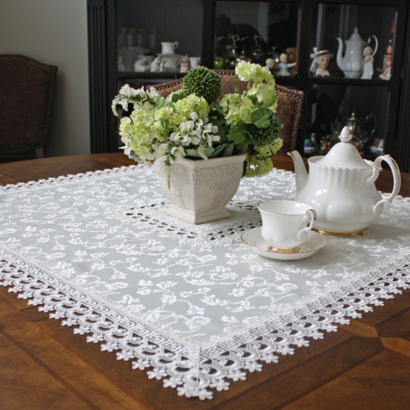 NEW Deco Lace Jacquard Tablecloth, Art Deco style - Picture 1 of 7